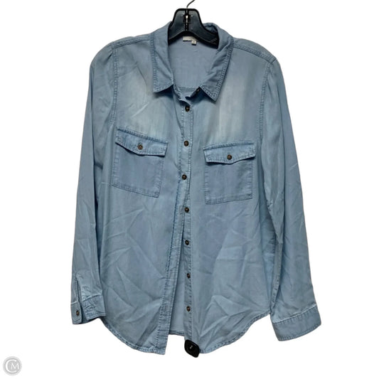 Top Long Sleeve By Love Tree In Blue, Size: M