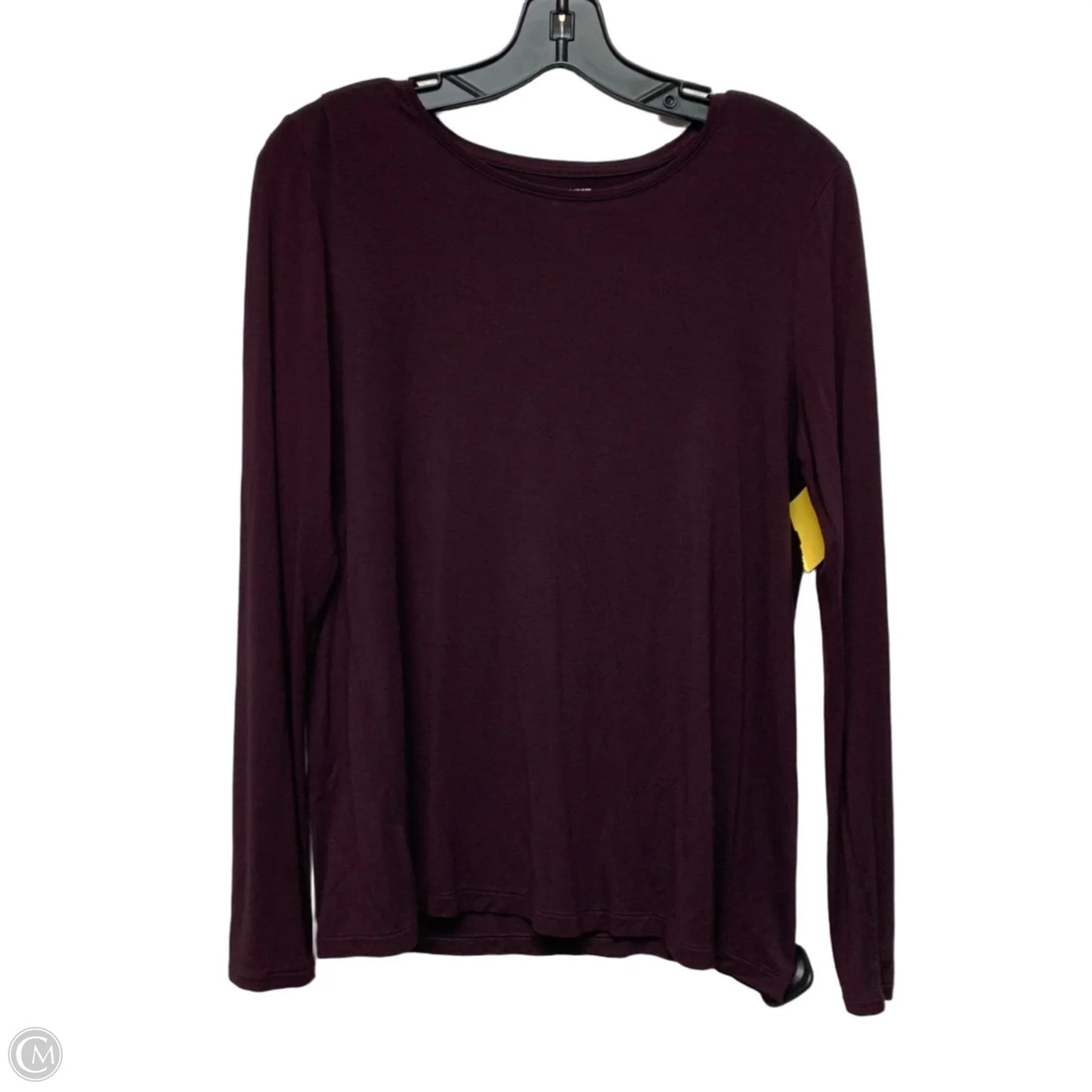 Top Long Sleeve Basic By Nine West In Purple, Size: M