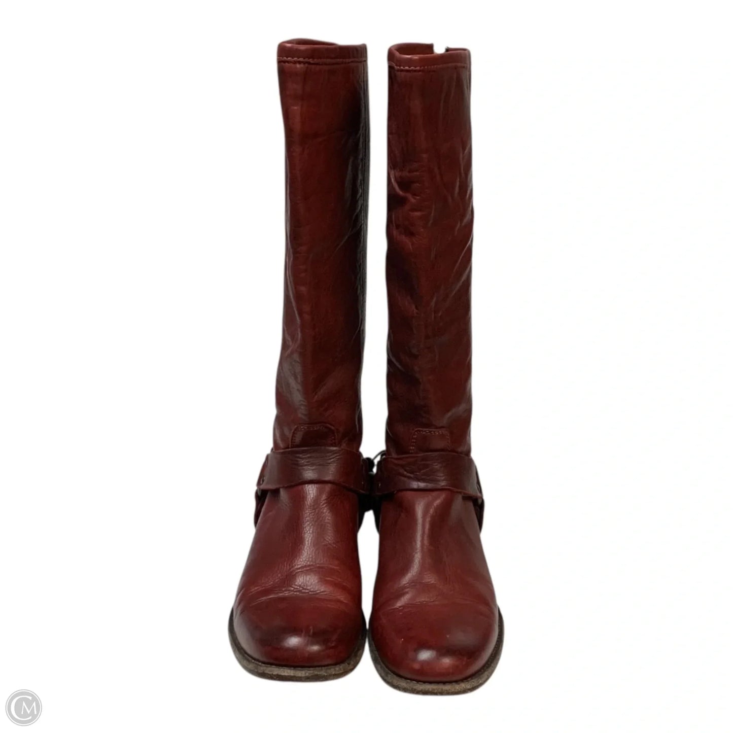 Boots Designer By Frye In Red, Size: 8