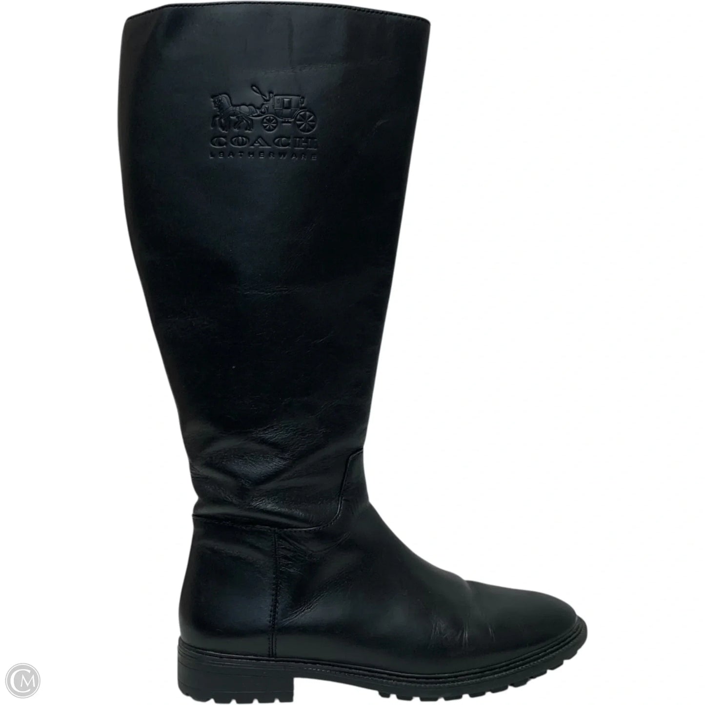 Boots Designer By Coach In Black, Size: 9