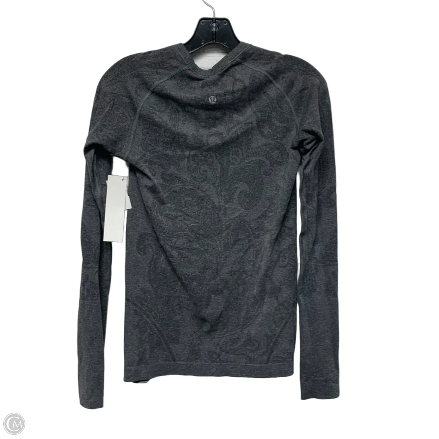 Athletic Top Long Sleeve Crewneck By Lululemon In Grey, Size: S