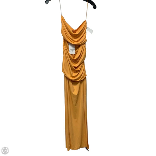 Dress Casual Maxi By Zara In Orange, Size: M