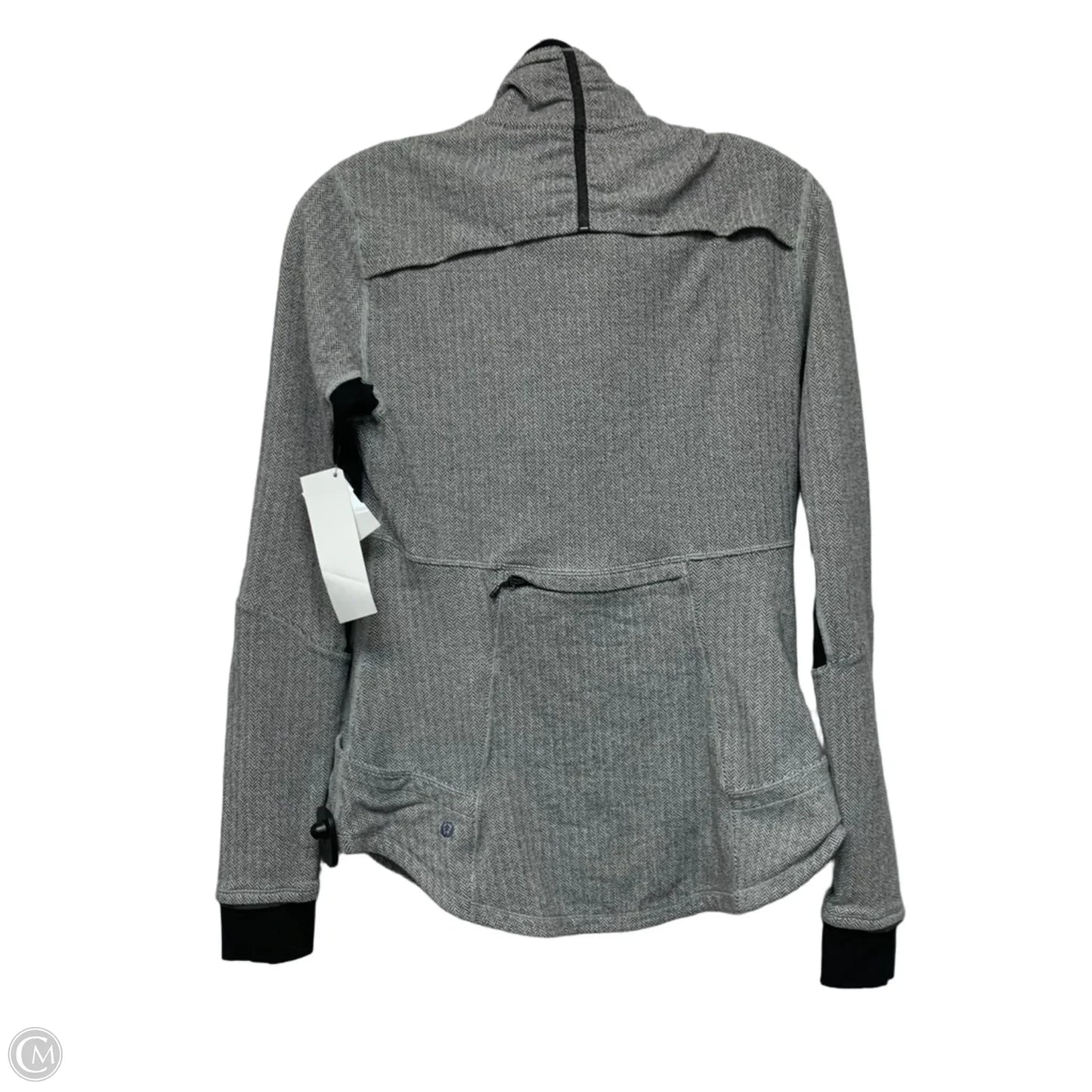 Athletic Sweatshirt Collar By Lululemon In Grey, Size: M