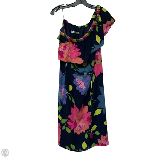 Dress Casual Midi By Trina Turk In Blue & Pink, Size: S