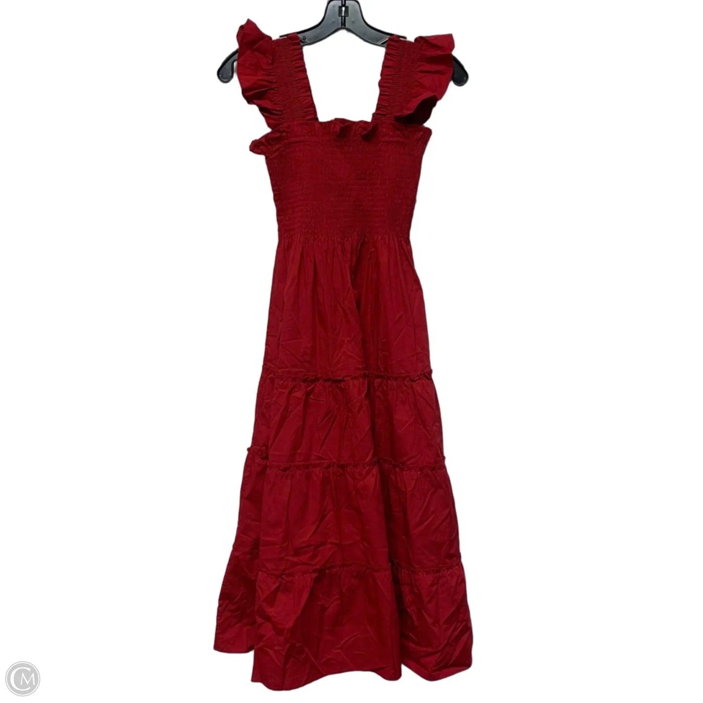 Dress Casual Midi By Hill House In Red, Size: Xxs