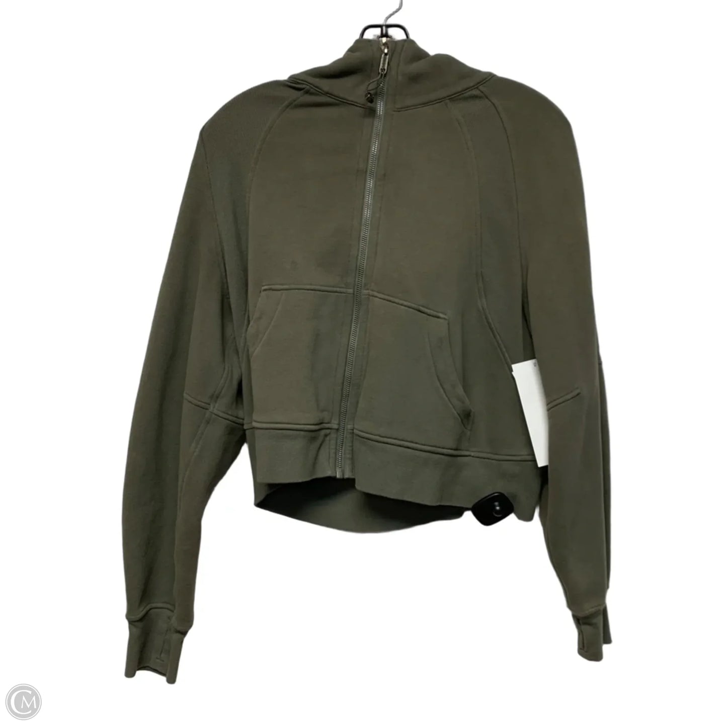 Athletic Jacket By Lululemon In Green, Size: Xs