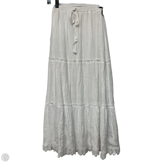 Skirt Maxi By Just Found In White, Size: M