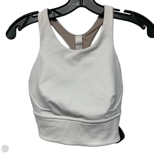 Athletic Bra By Lululemon In White, Size: S