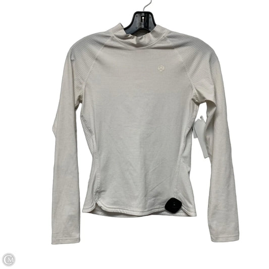 Athletic Top Long Sleeve Crewneck By Lululemon In White, Size: Xs