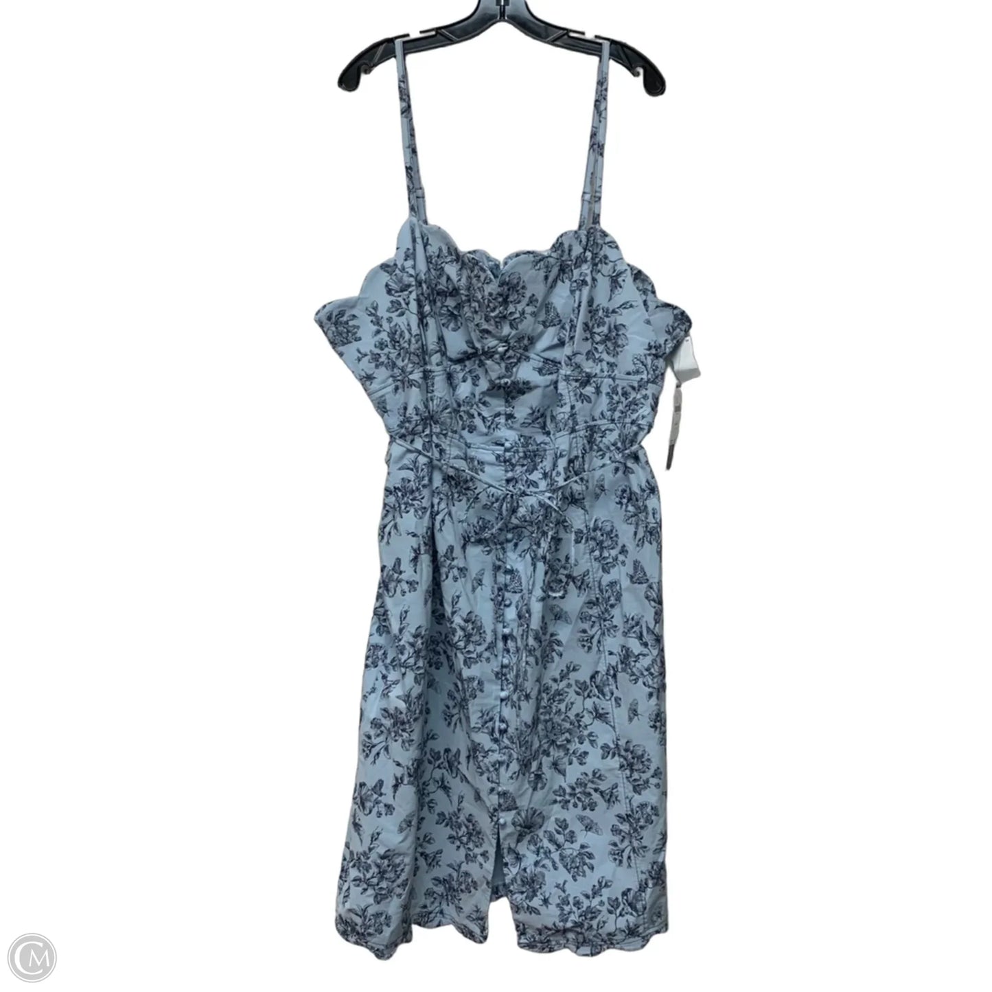 Dress Casual Midi By Anthropologie In Blue, Size: 4x