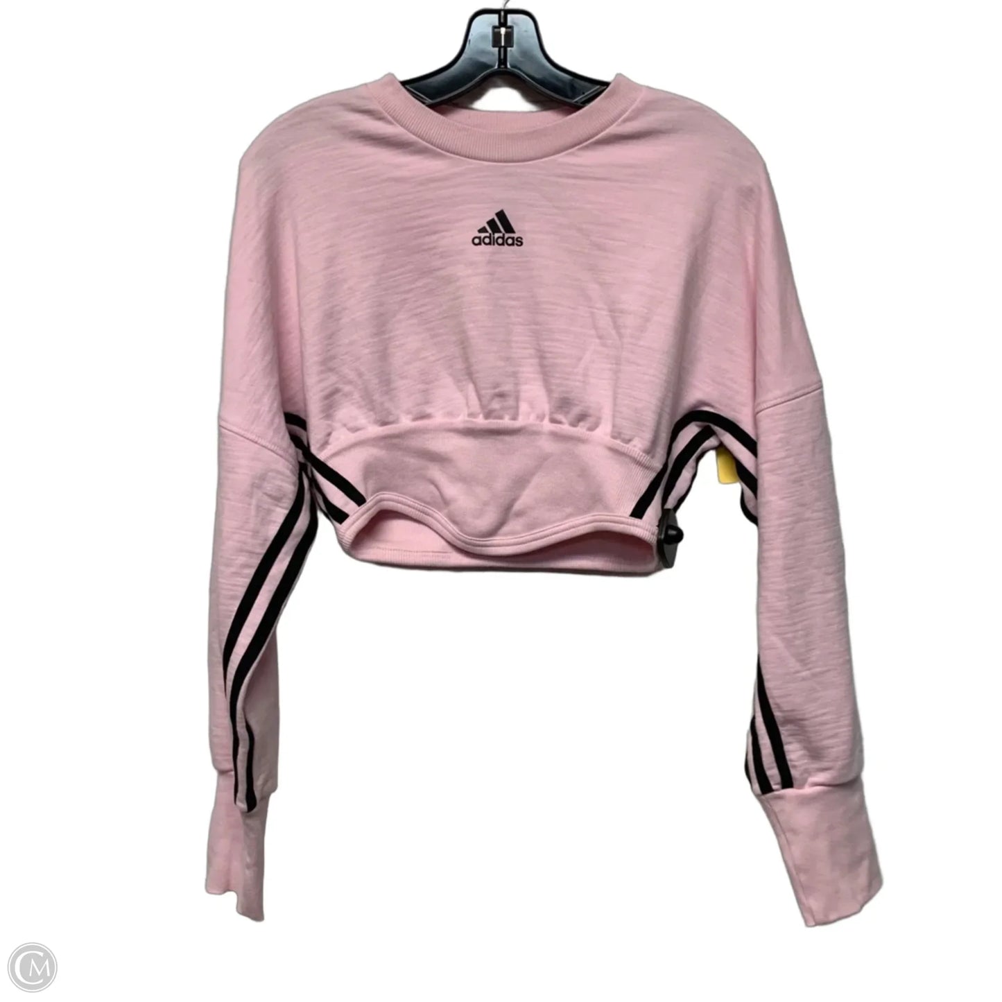 Athletic Sweatshirt Crewneck By Adidas In Pink, Size: Xs