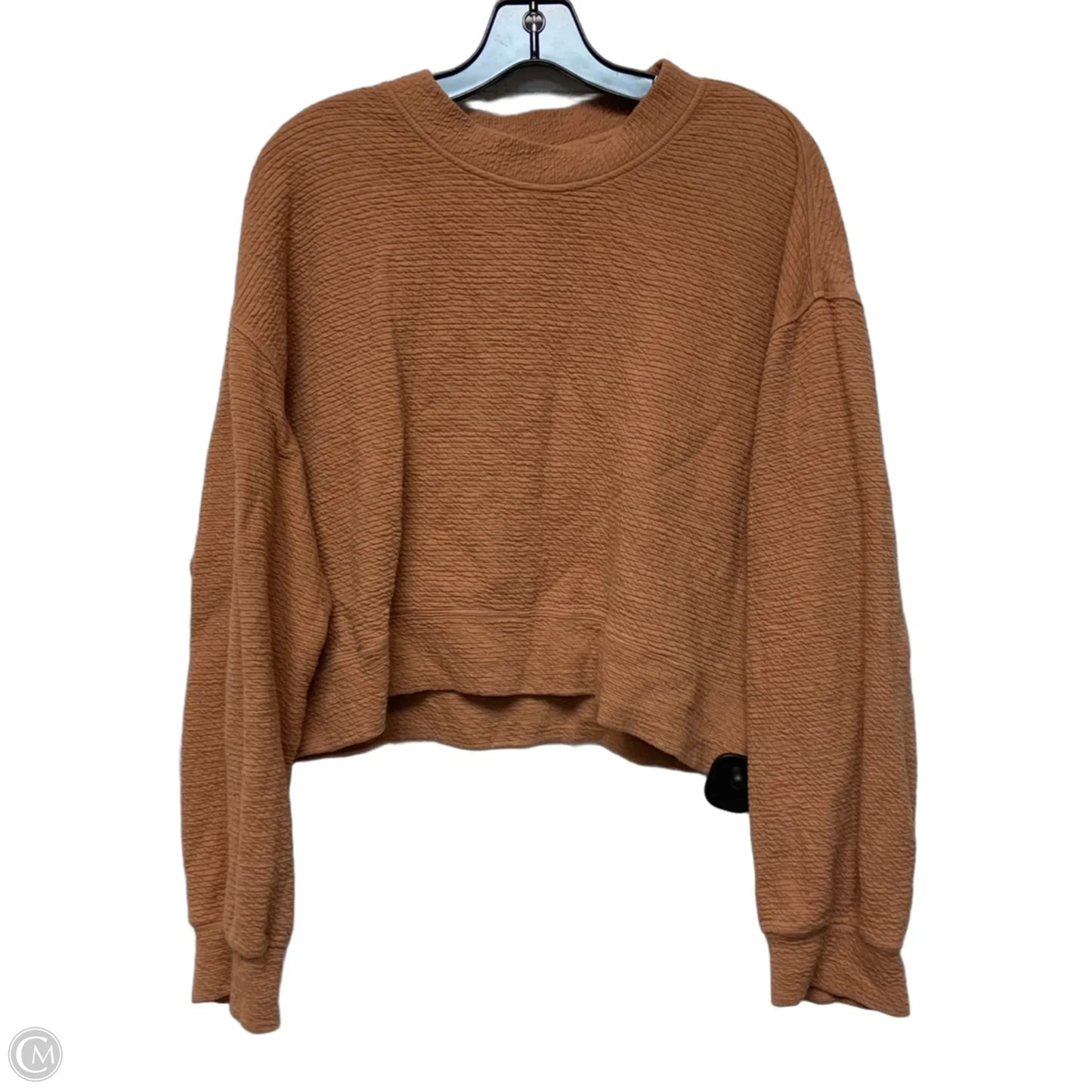 Athletic Sweatshirt Crewneck By Lululemon In Orange, Size: Xl