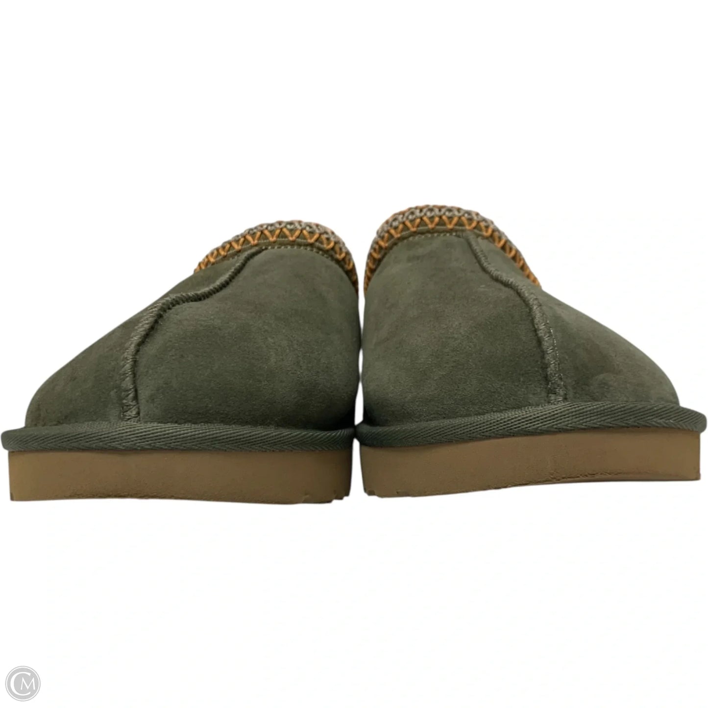 Slippers Designer By Ugg In Green, Size: 10
