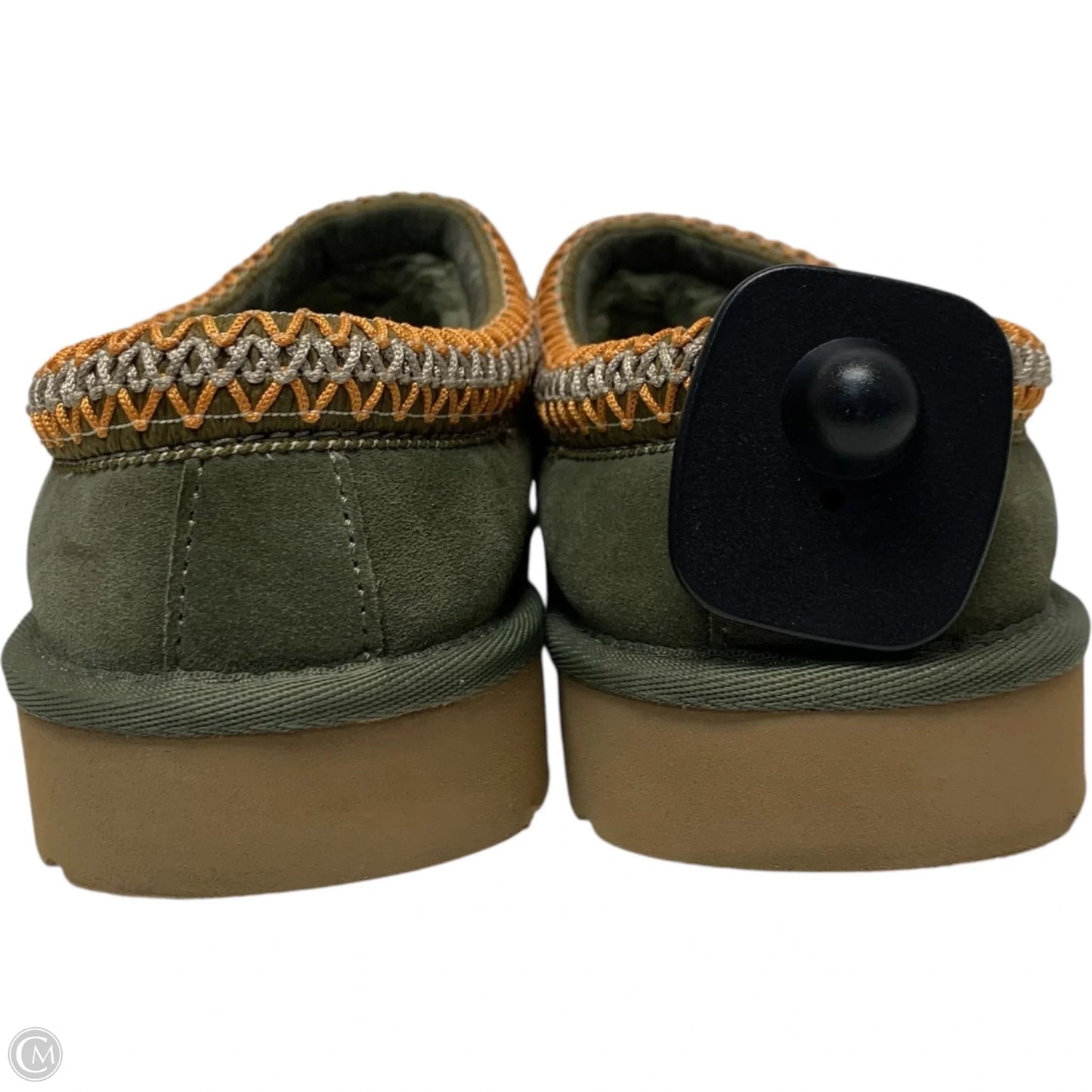 Slippers Designer By Ugg In Green, Size: 10