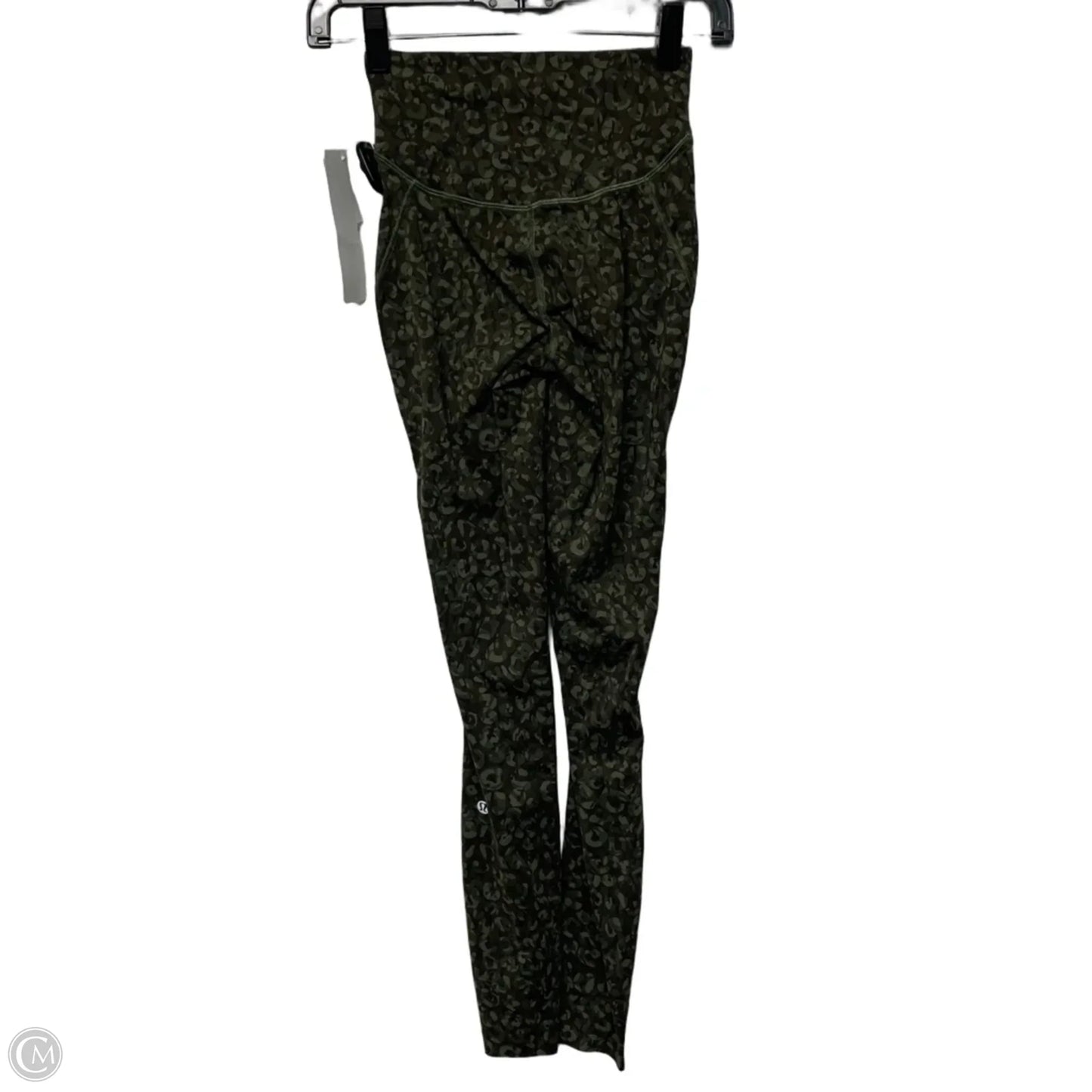 Athletic Leggings By Lululemon In Green, Size: Xs
