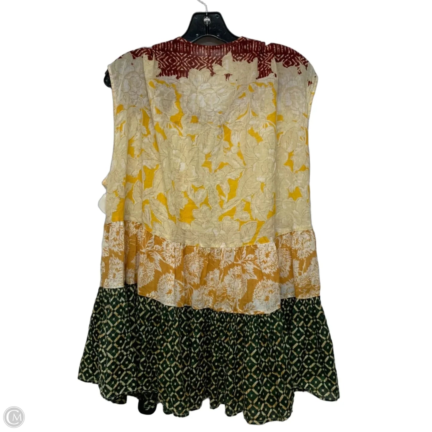 Tunic Sleeveless By Free People In Yellow, Size: S