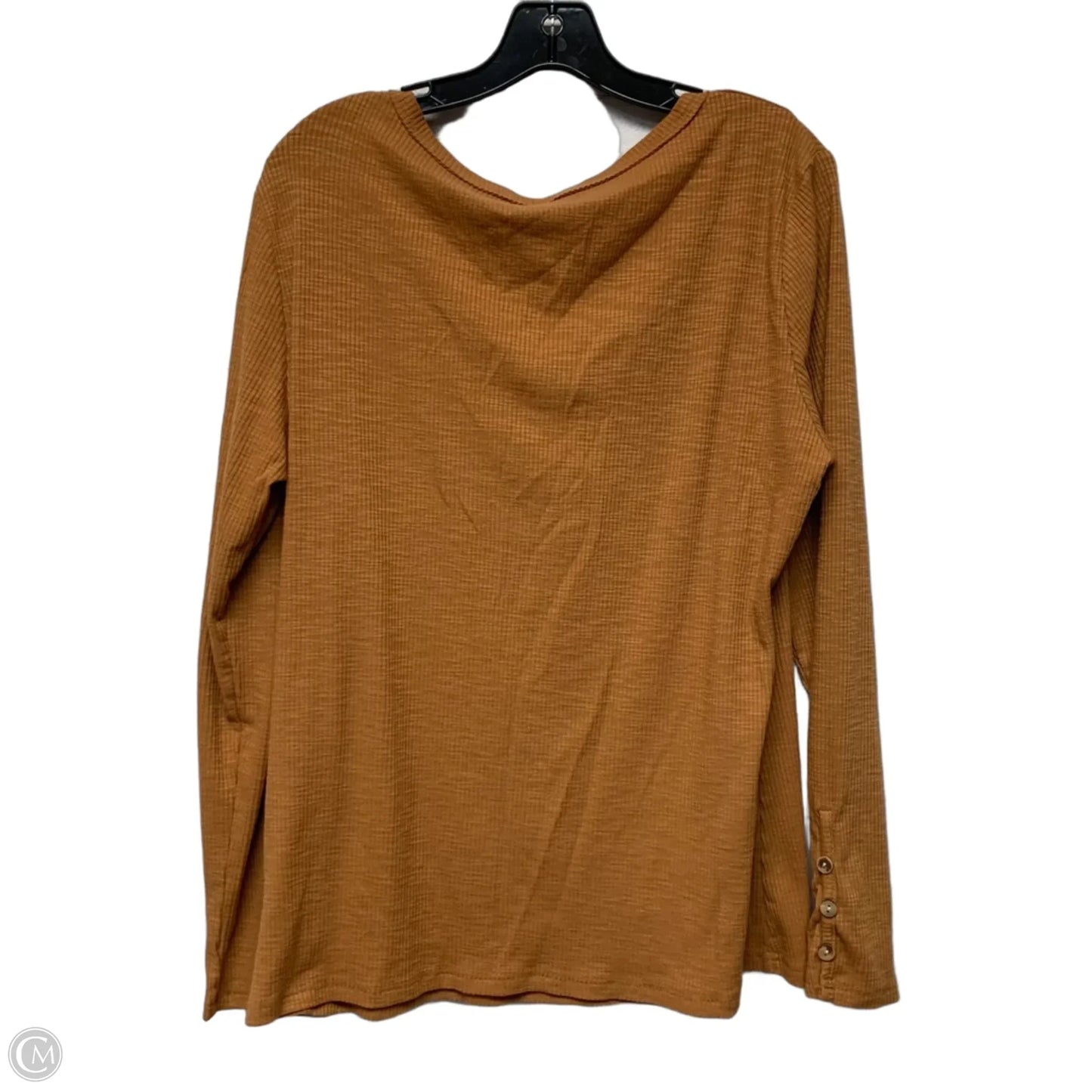 Top Long Sleeve In Orange, Size: Xxl