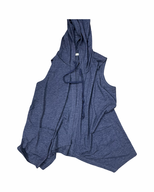 Cardigan By Logo In Blue, Size:1X