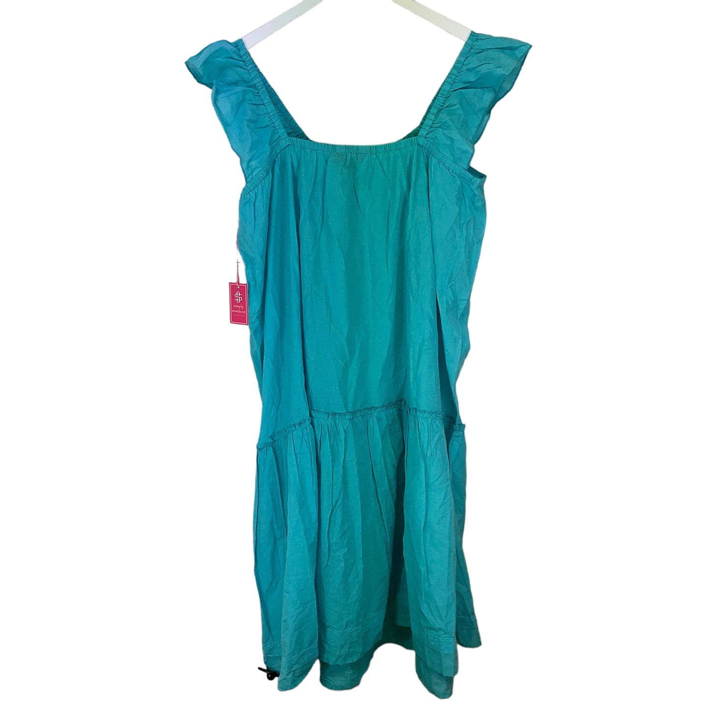 Blue Dress Casual Midi Simply Southern, Size Xxl