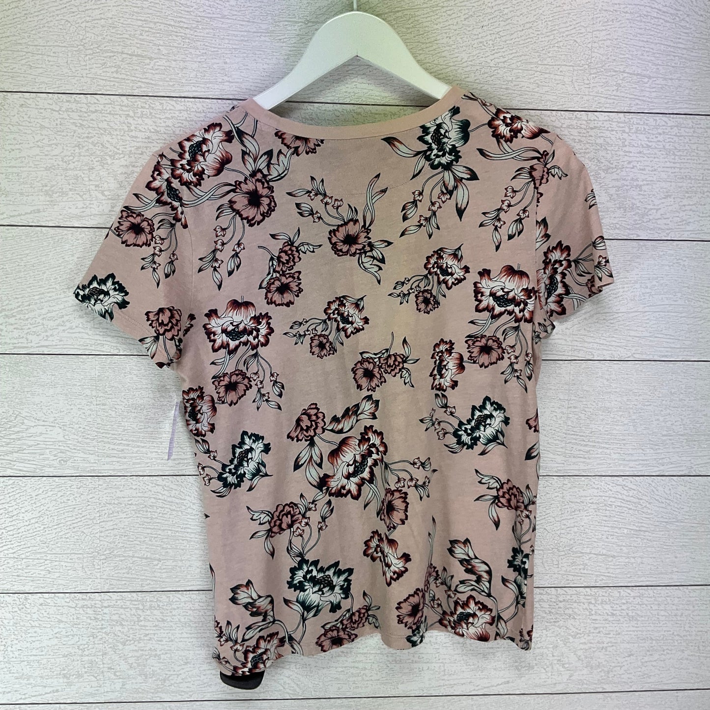 Pink Top Short Sleeve Lauren By Ralph Lauren, Size M