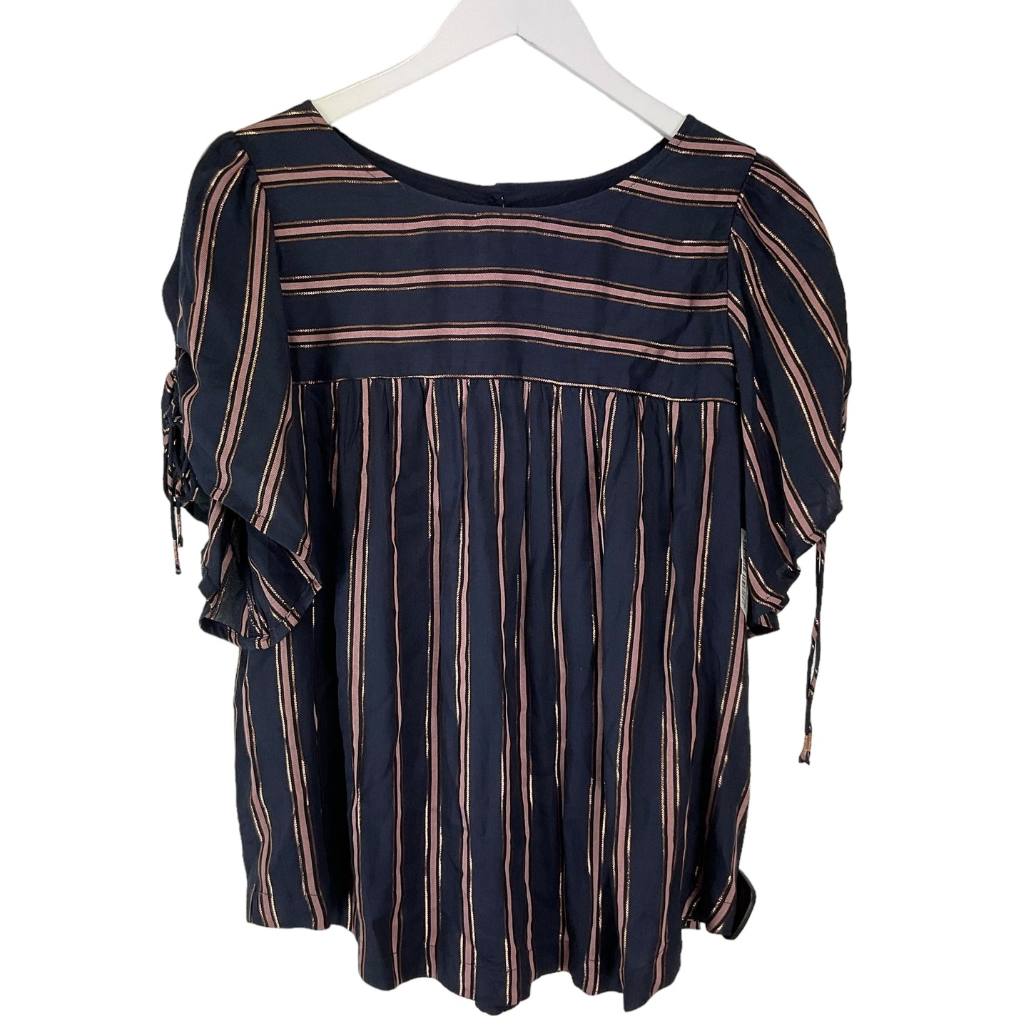 Striped Pattern Top Short Sleeve Anthropologie, Size S