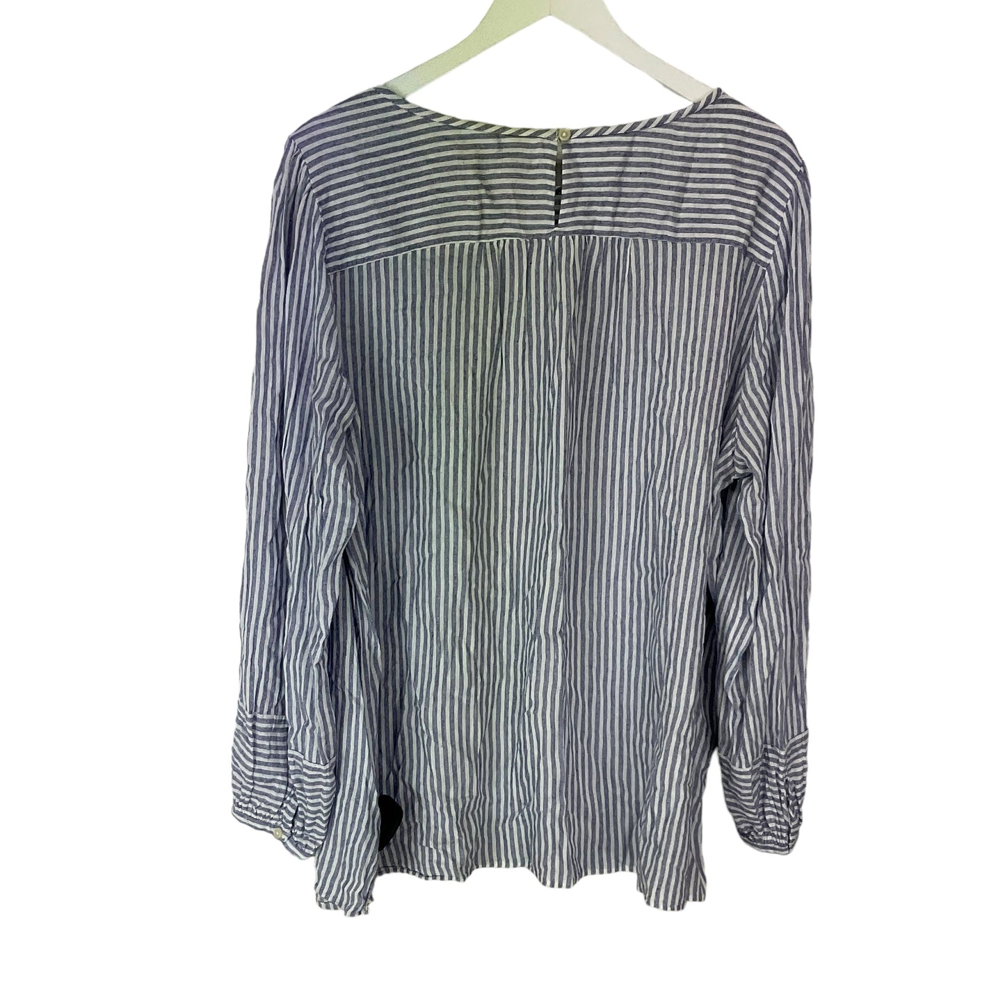 Blue Top Long Sleeve Loft, Size Xxl