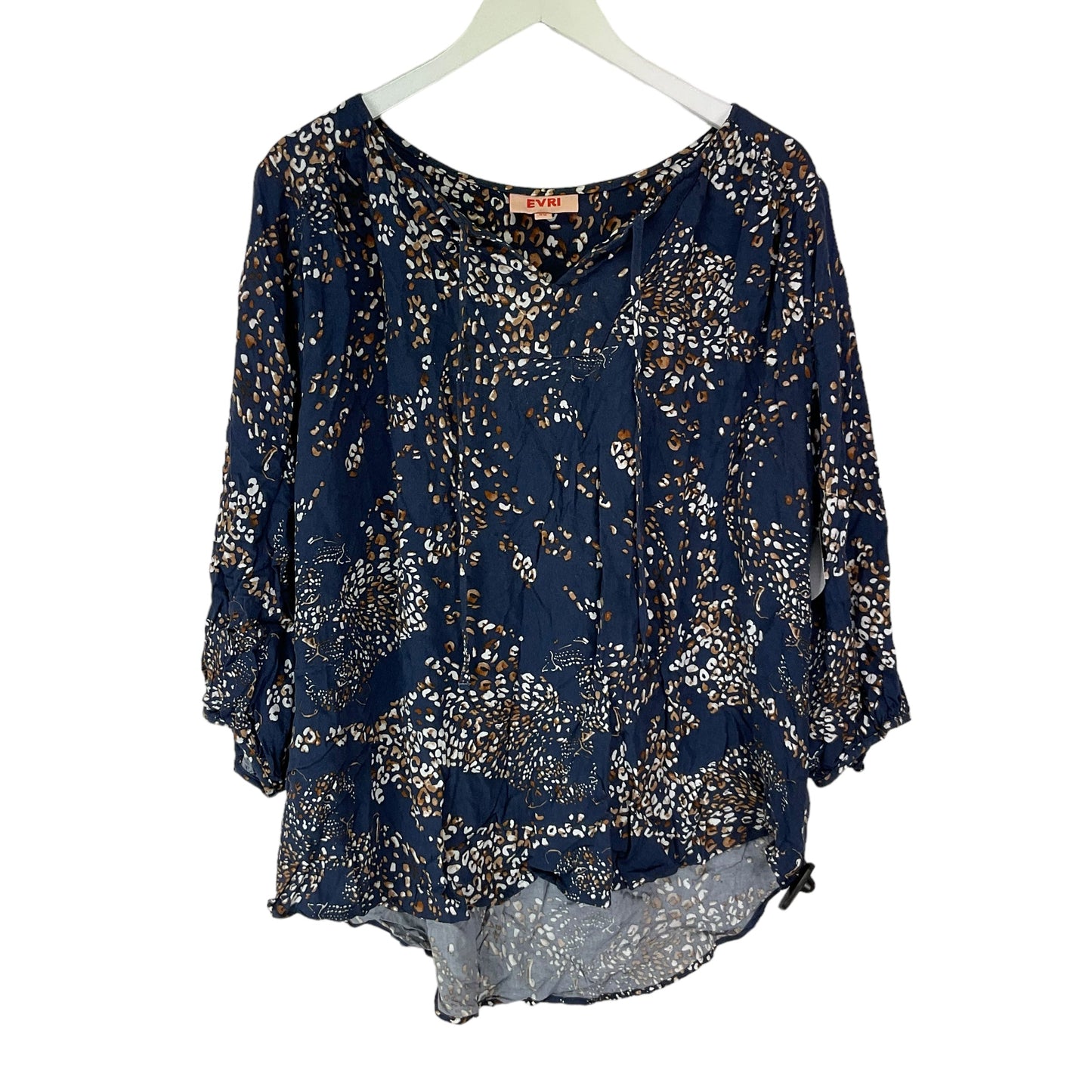 Blue Top Long Sleeve Evri, Size 2x