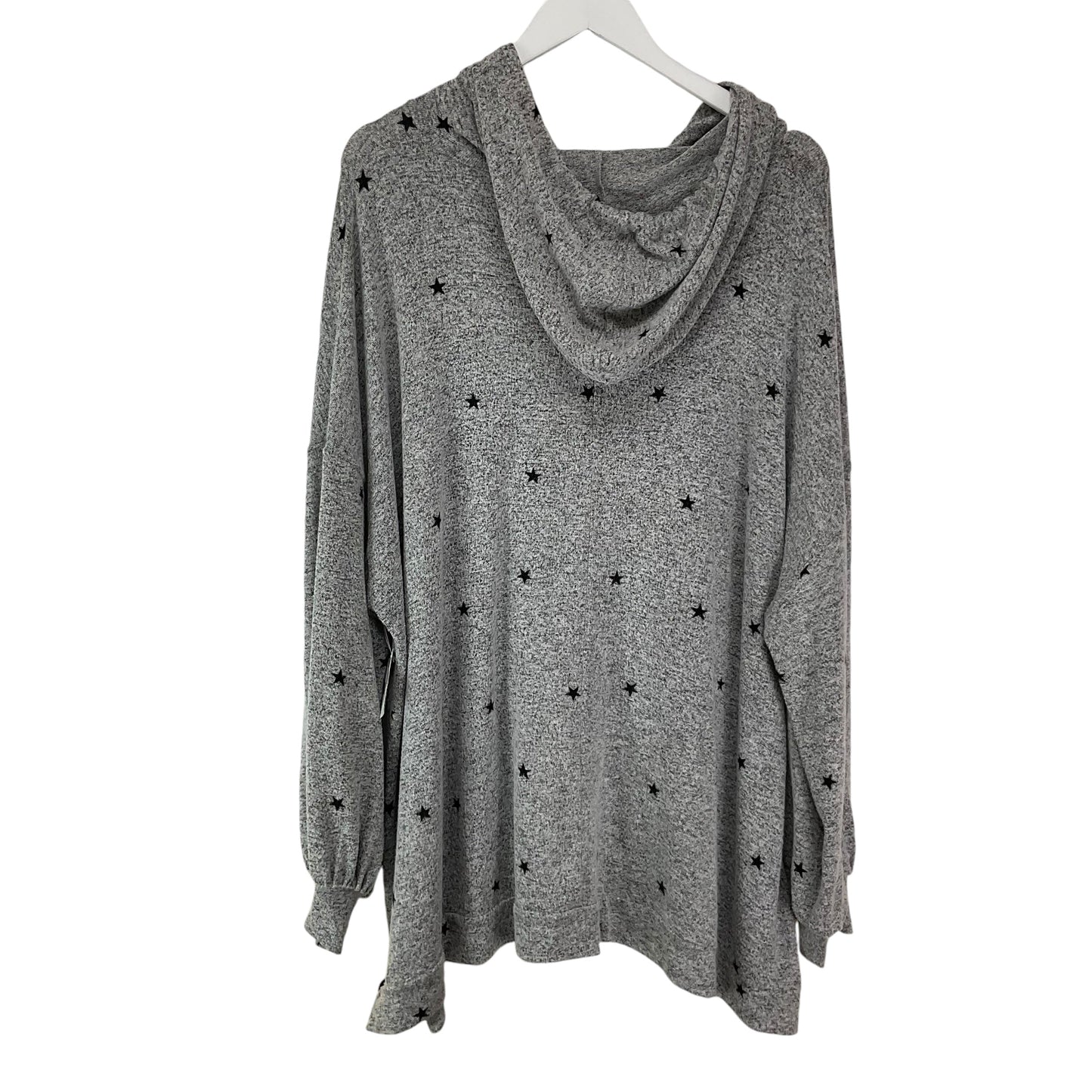 Sweatshirt Hoodie By Lane Bryant In Grey, Size: 3x