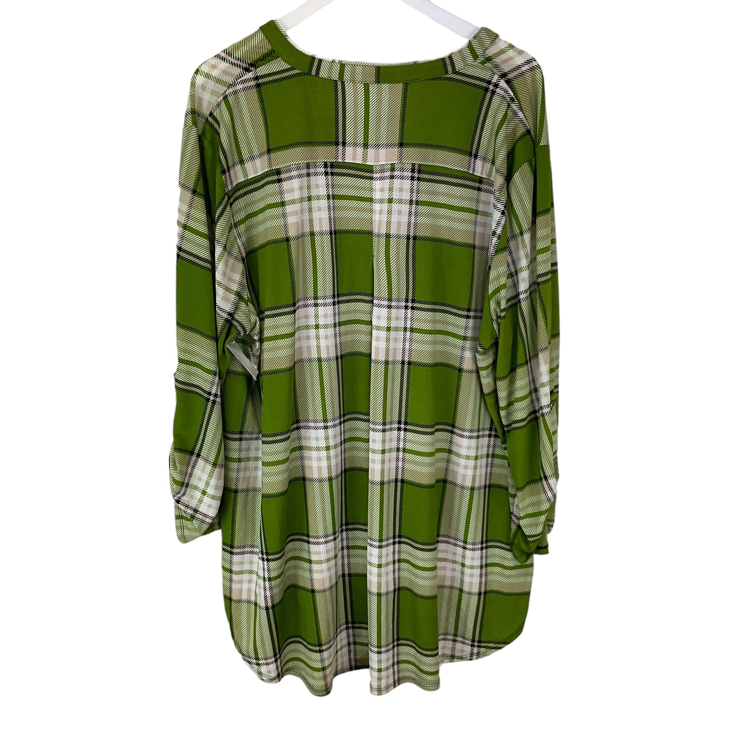 Green Top Long Sleeve Cato, Size 3x