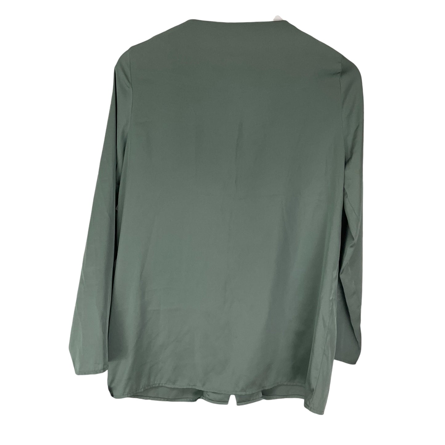 Blouse Long Sleeve By Zara In Green, Size: S