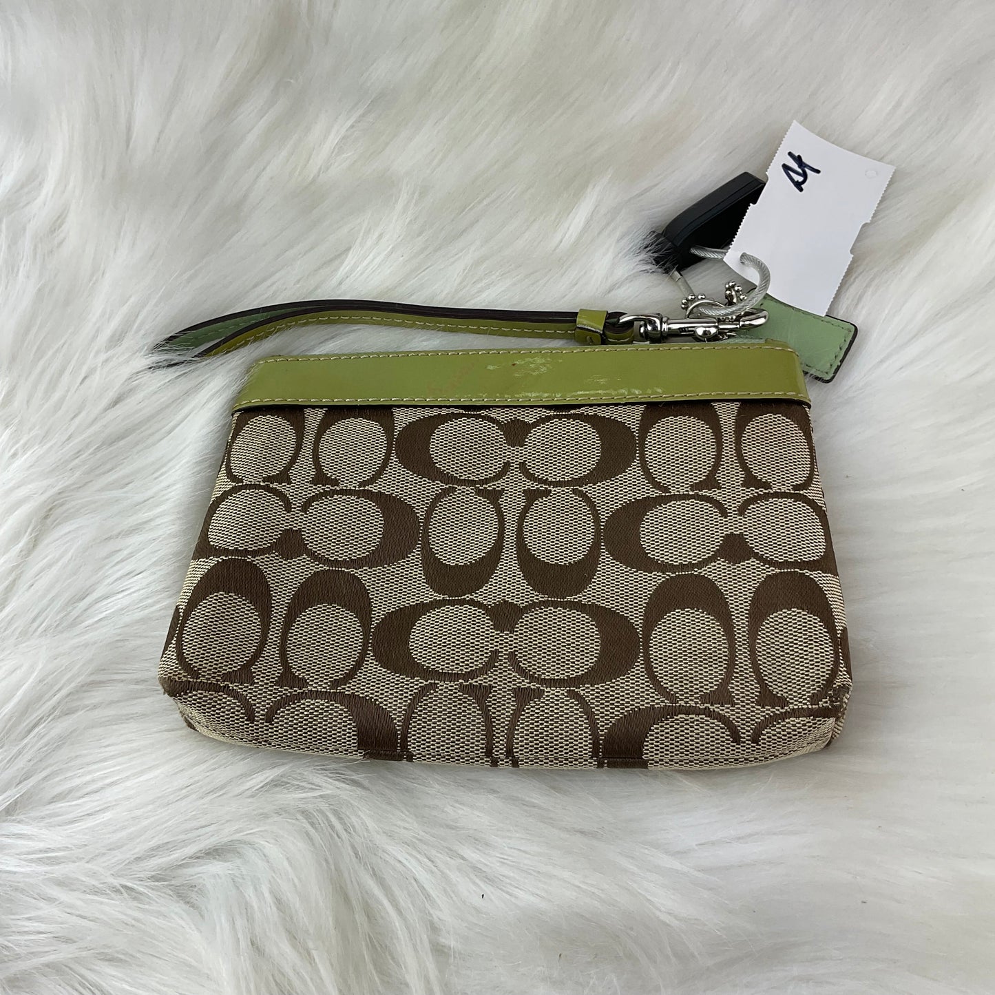 Wristlet Designer Coach, Size Medium