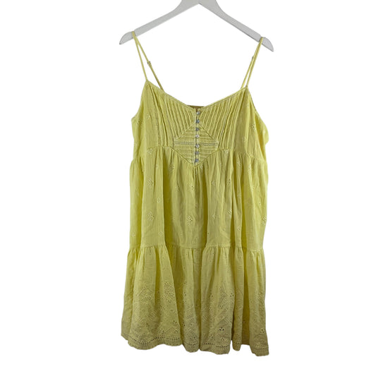 Dress Casual Midi By Lucky Brand In Yellow, Size: Xl