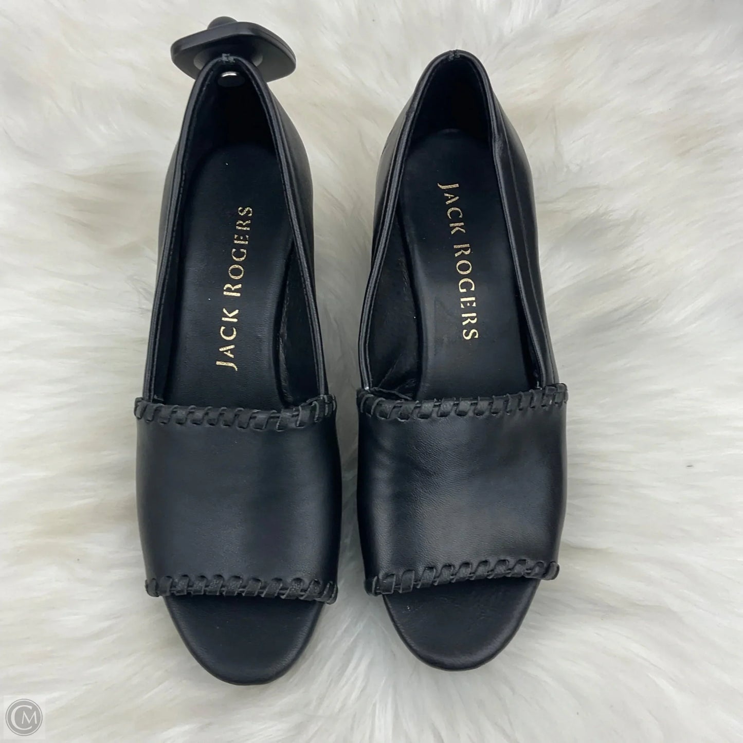 Shoes Heels Wedge By Jack Rogers In Black, Size: 5