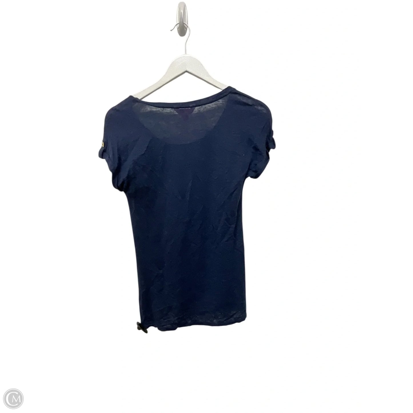 Top Short Sleeve Designer By Lilly Pulitzer In Blue, Size: Xs