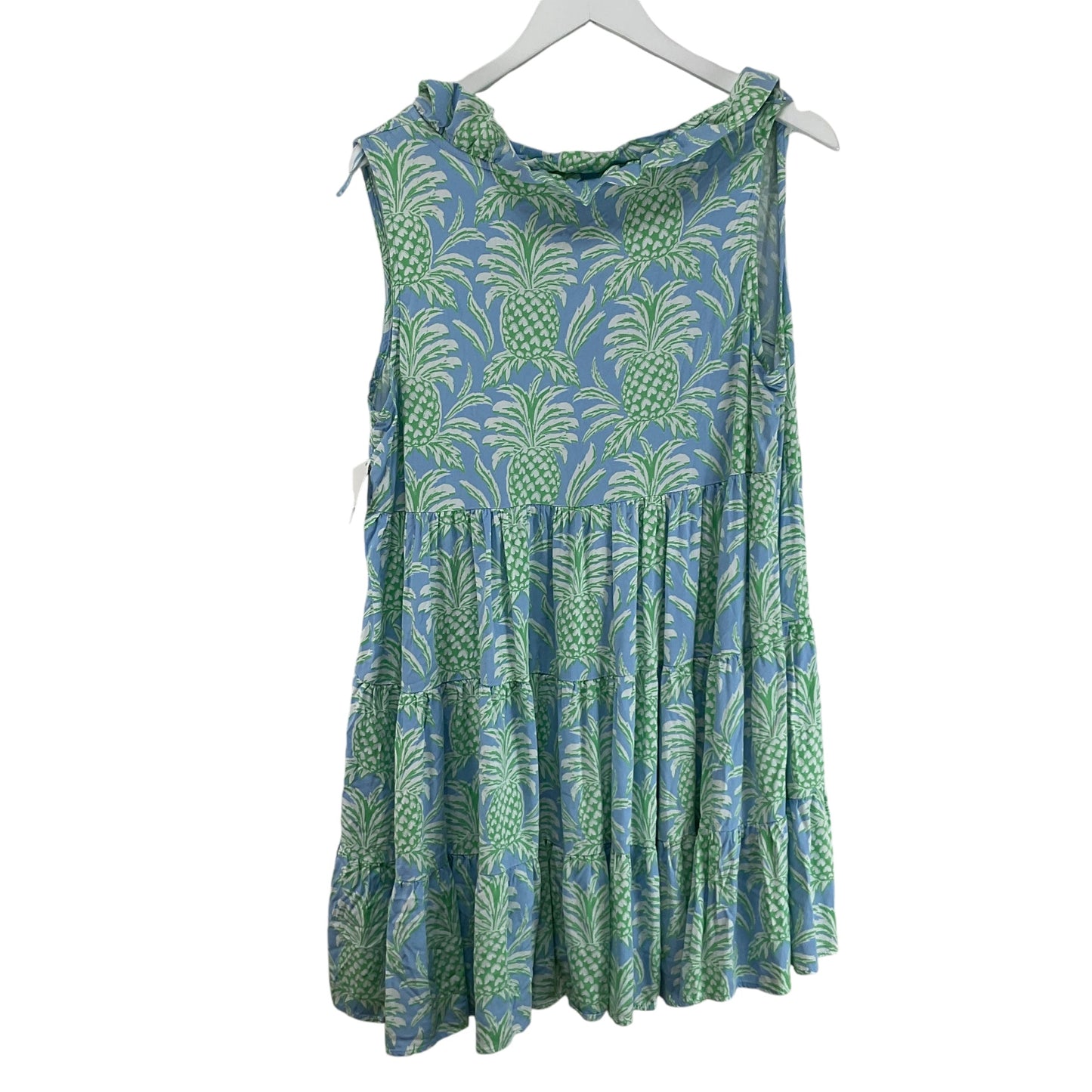 Dress Casual Short By Crown And Ivy In Blue & Green, Size: M