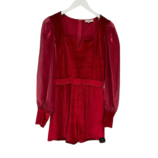 Romper By Entro In Red, Size: L