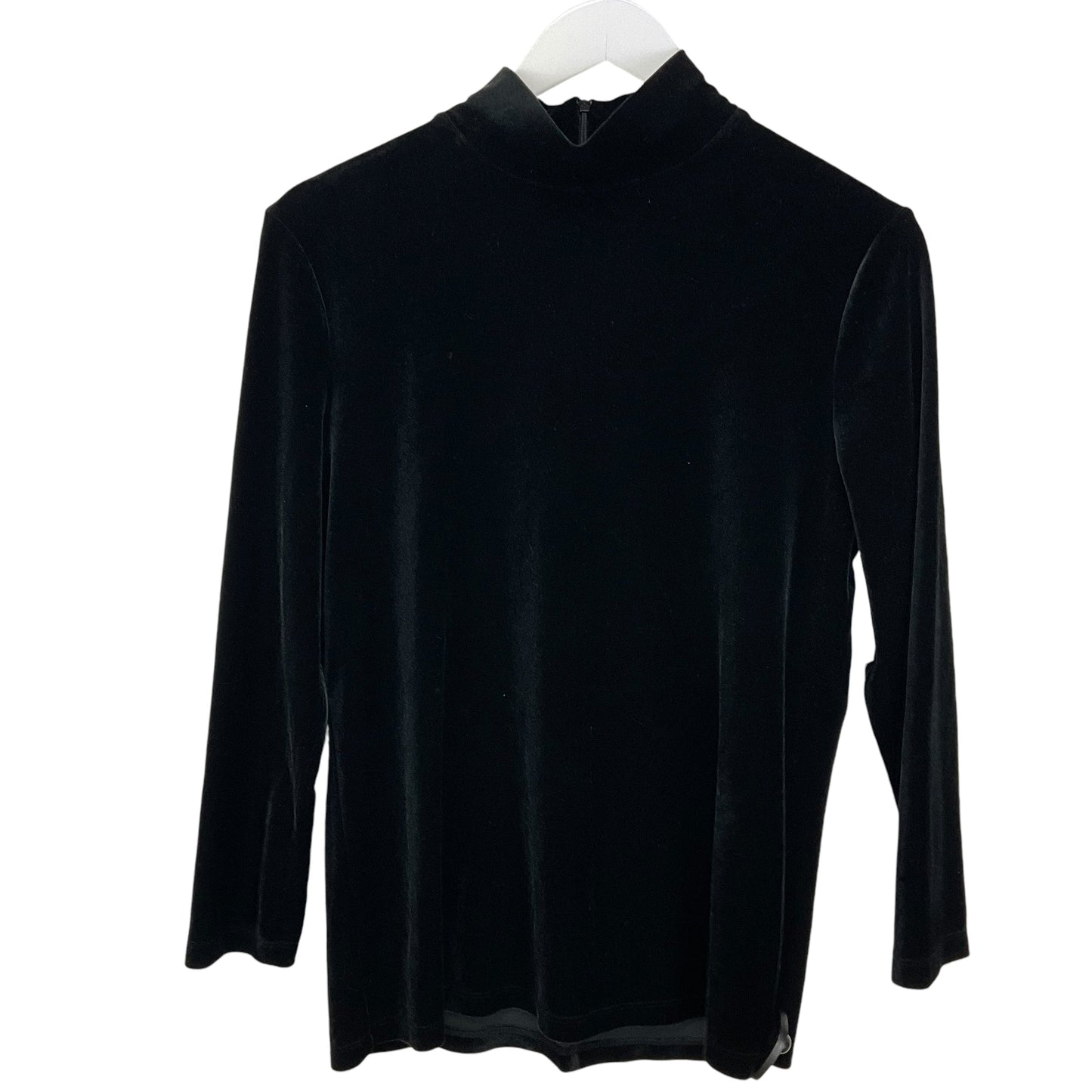 Top Long Sleeve Basic By Anne Klein In Black, Size: M