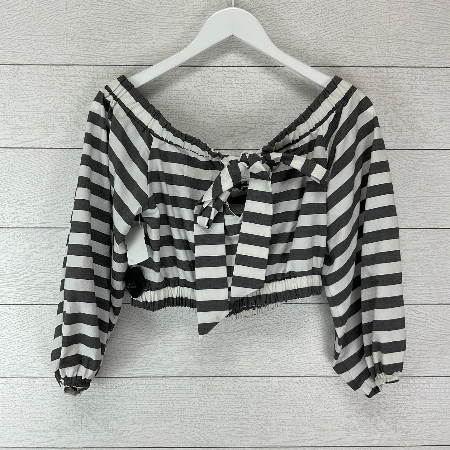 Top 3/4 Sleeve By Maeve In Striped Pattern, Size: M