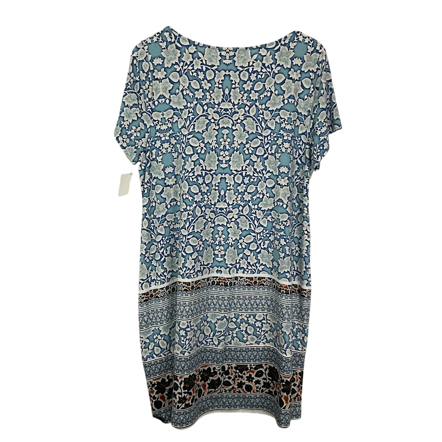 Dress Casual Midi By J. Jill In Blue, Size: L