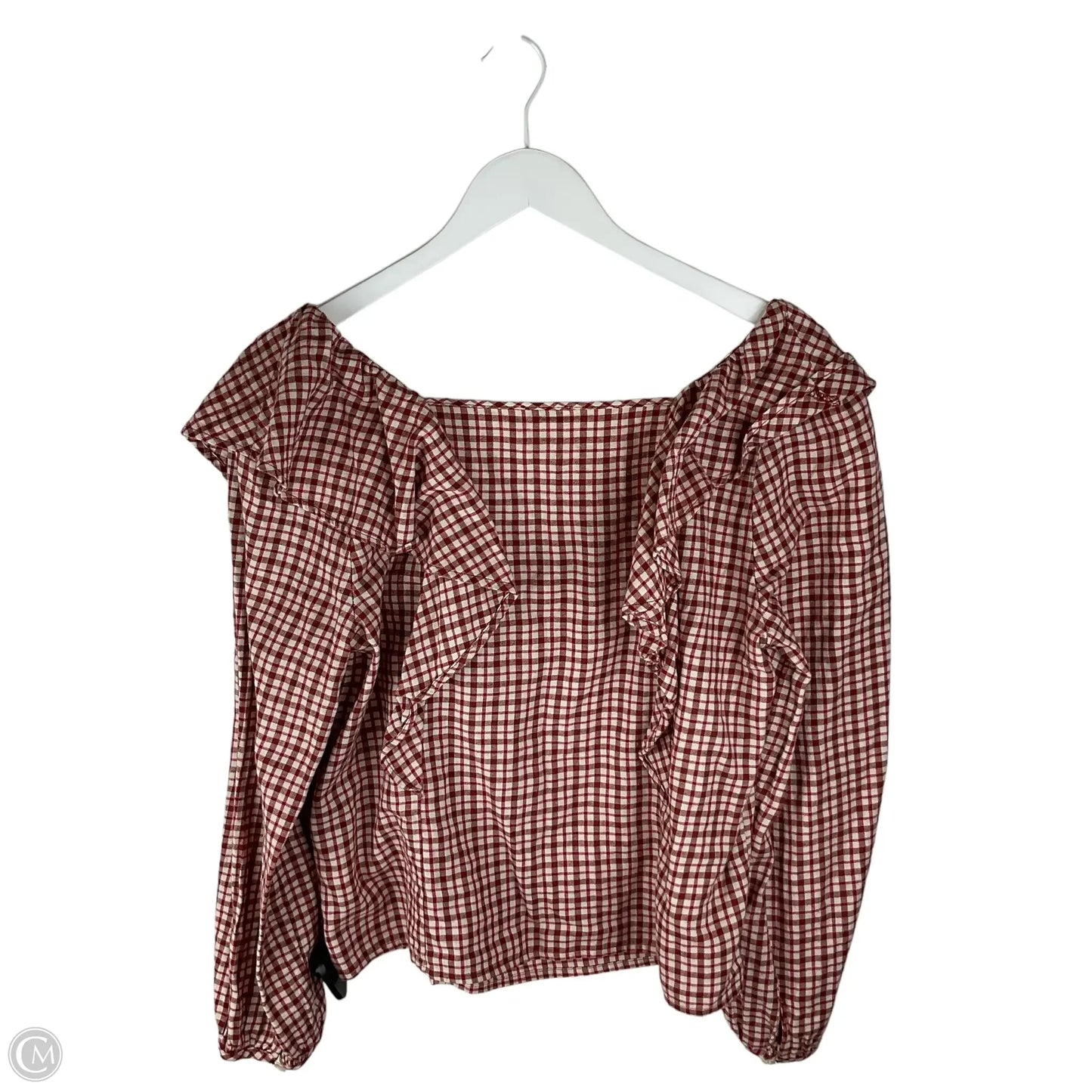 Top Long Sleeve By J. Crew In Red, Size: S