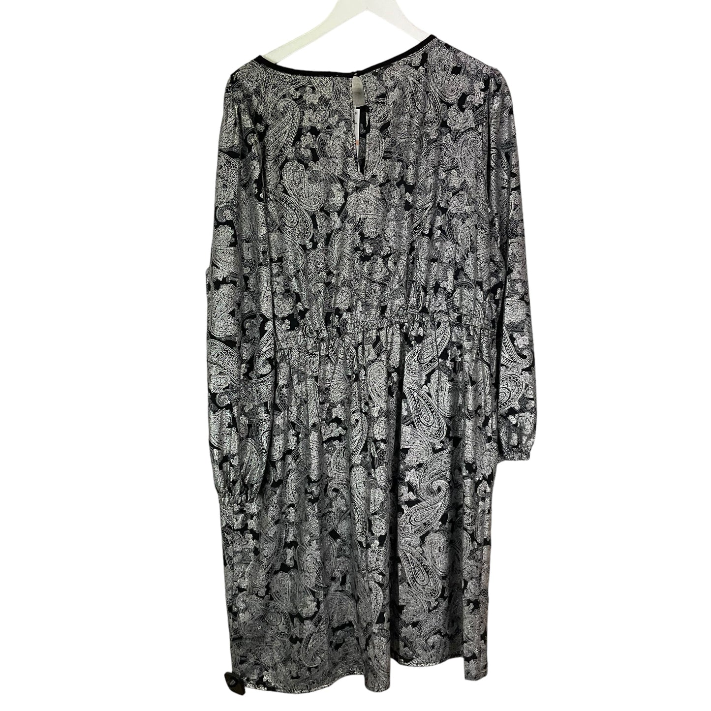 Dress Casual Midi By Michael By Michael Kors In Grey, Size: 2x