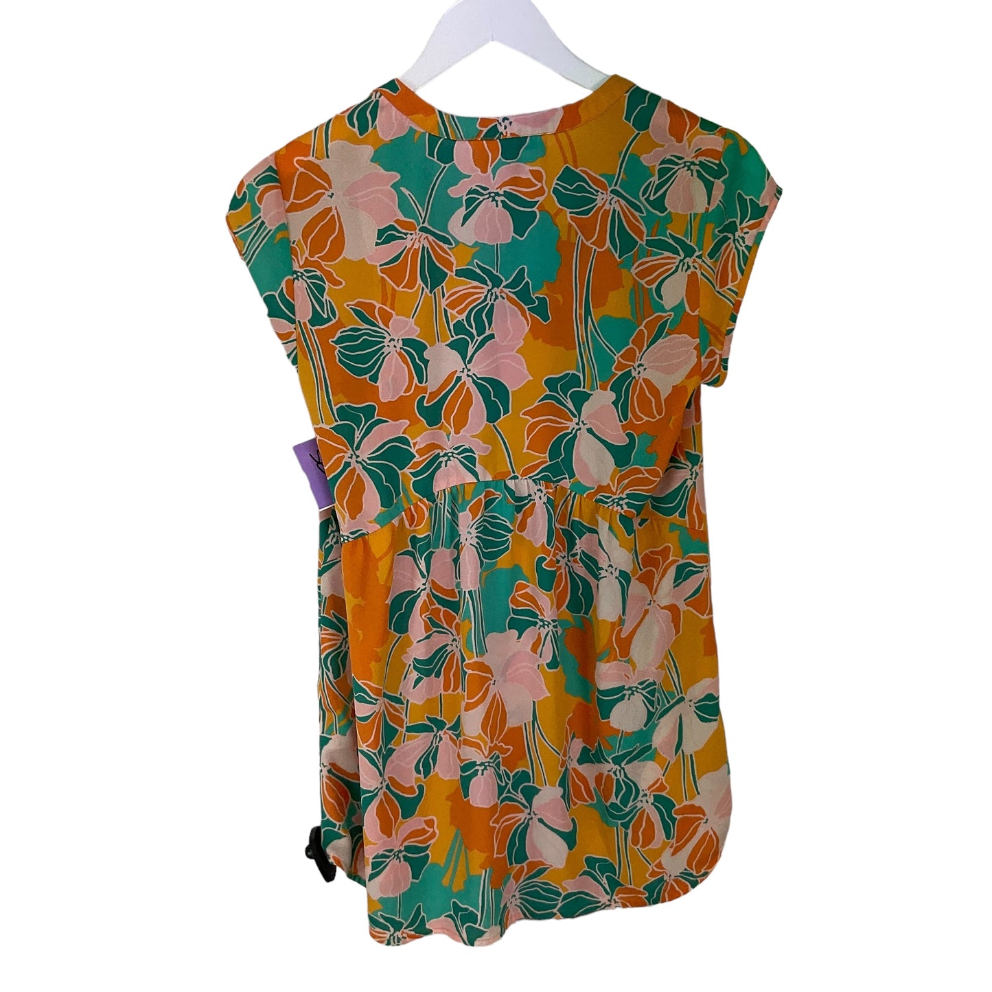 Multi-colored Top Short Sleeve Dr2, Size Xs