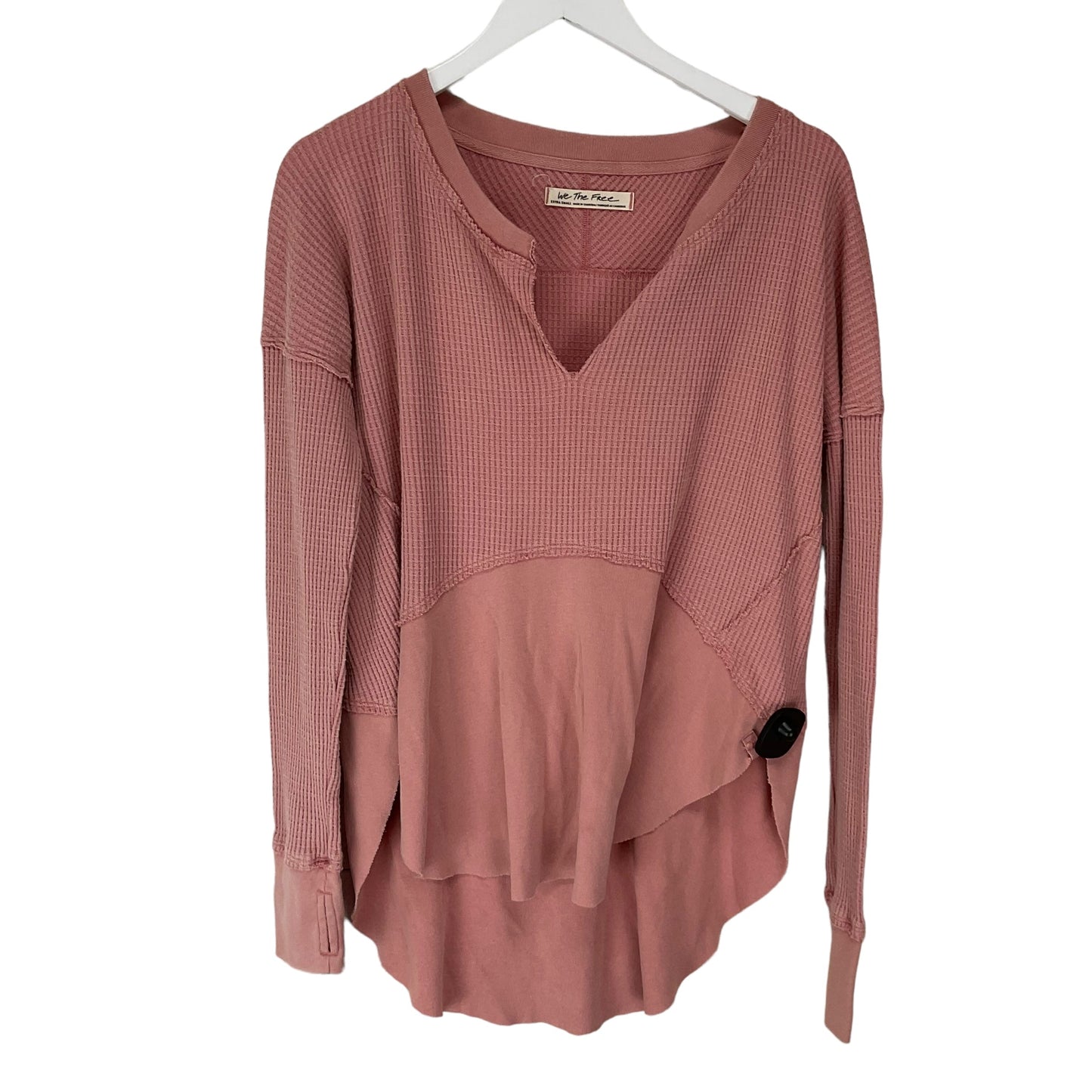 Pink Top Long Sleeve Basic We The Free, Size Xs