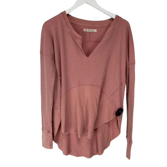 Pink Top Long Sleeve Basic We The Free, Size Xs