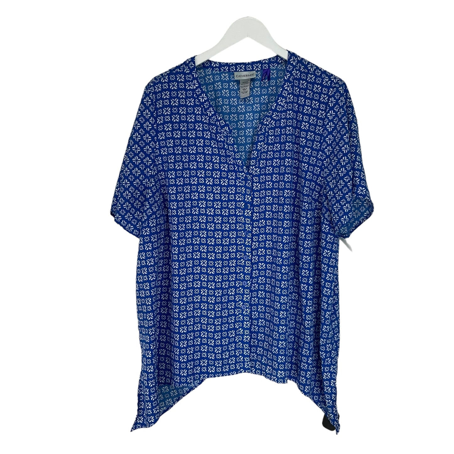 Top Short Sleeve By Catherines In Blue, Size: 2x