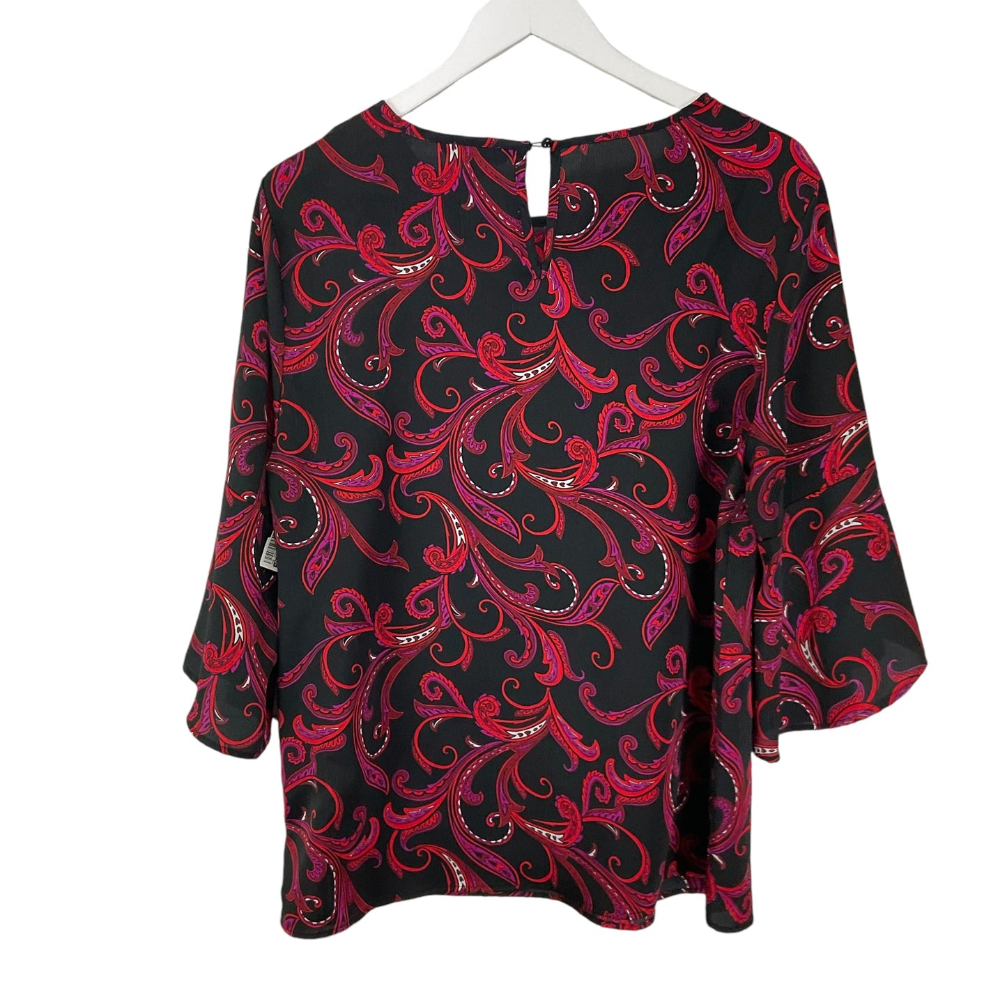 Top 3/4 Sleeve By Zac And Rachel In Black, Size: L