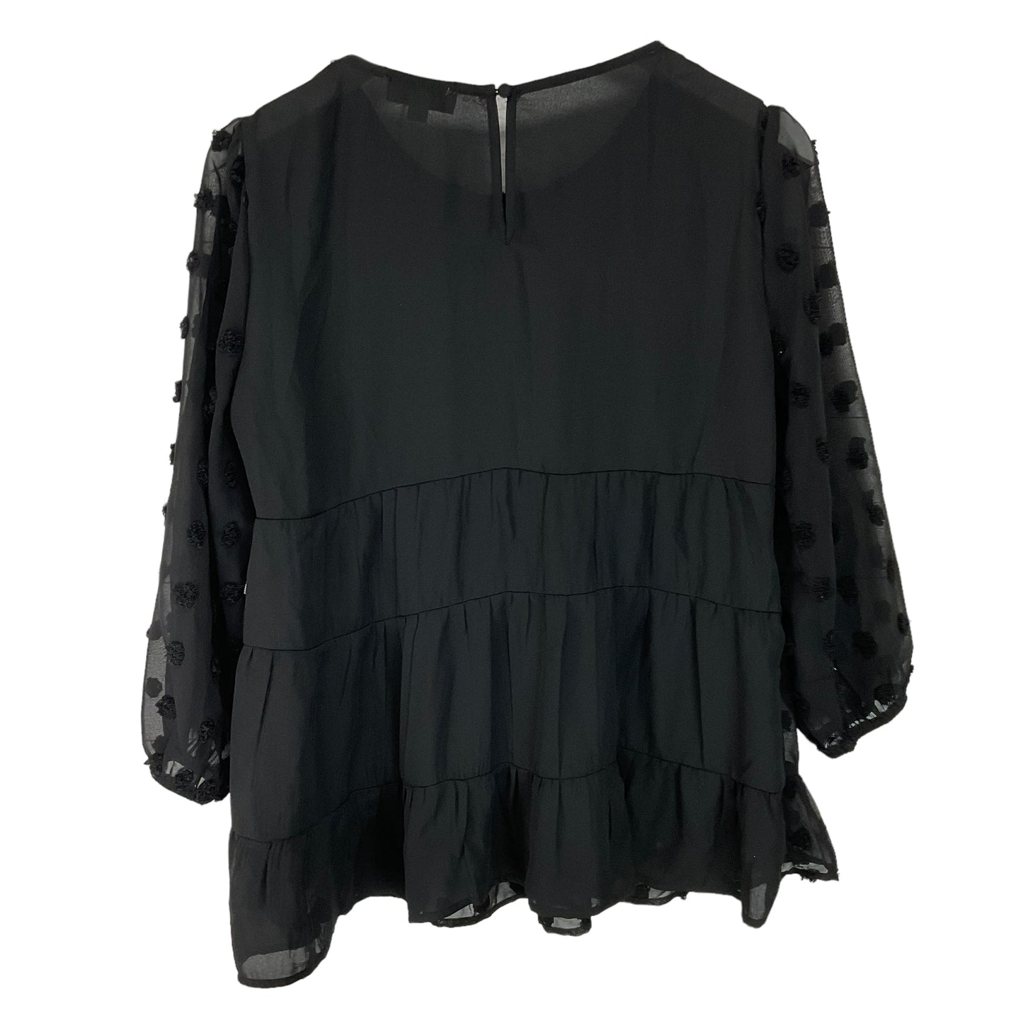 Black Top Long Sleeve Andree By Unit, Size S