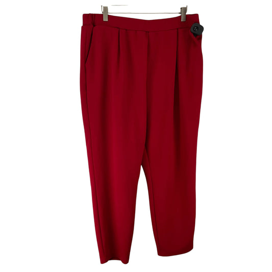 Pants Wide Leg By Shein In Red, Size: 3x