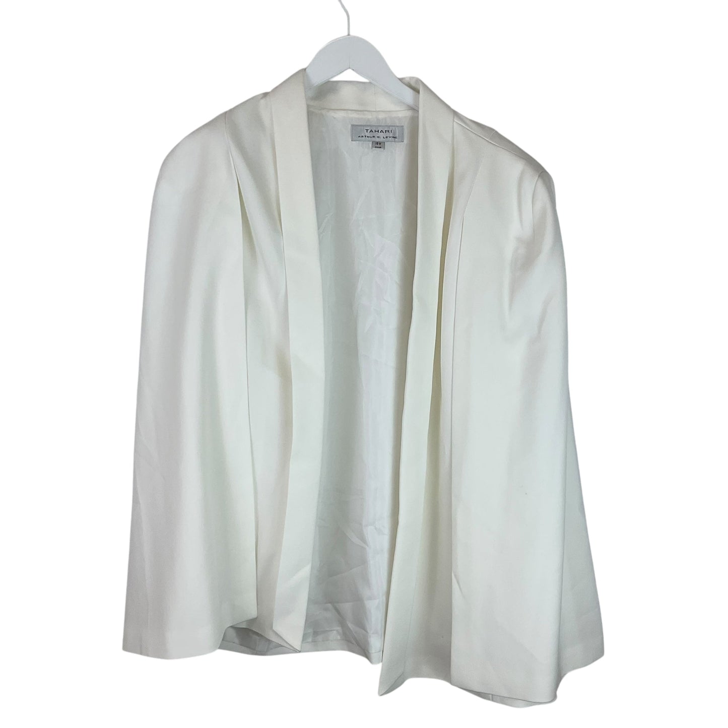 Blazer By Tahari By Arthur Levine In White, Size: 1x