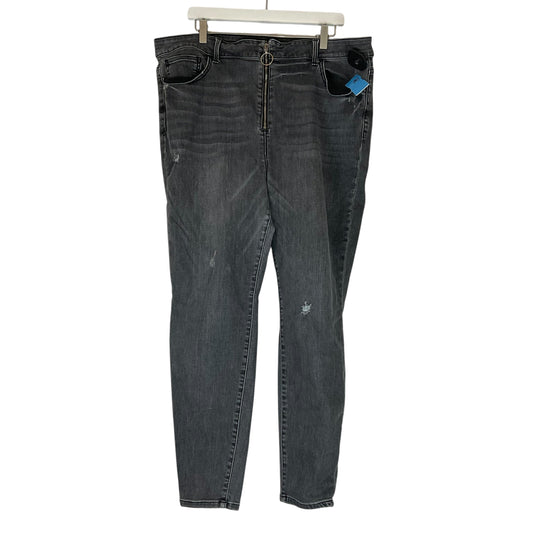 Jeans Skinny By Forever 21 In Black Denim, Size: 20